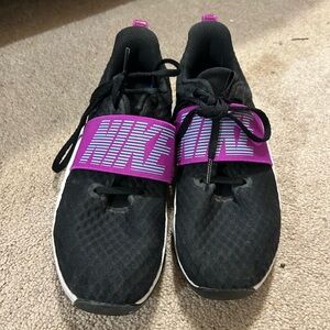 Nike Black and Pink Sport Shoes